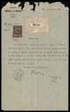 Certificato di rinnovo. Registrazione n° 169 del Registro marche della Camera di commercio e industria di Zara (1917 ott. 22)