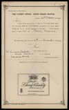The Patent Office - Trade Marks Branch: Notification of Registration n° 234999 a partire dal 1900 dic. 20: Drioli’s Cherry brandy (1901 ott. 29))